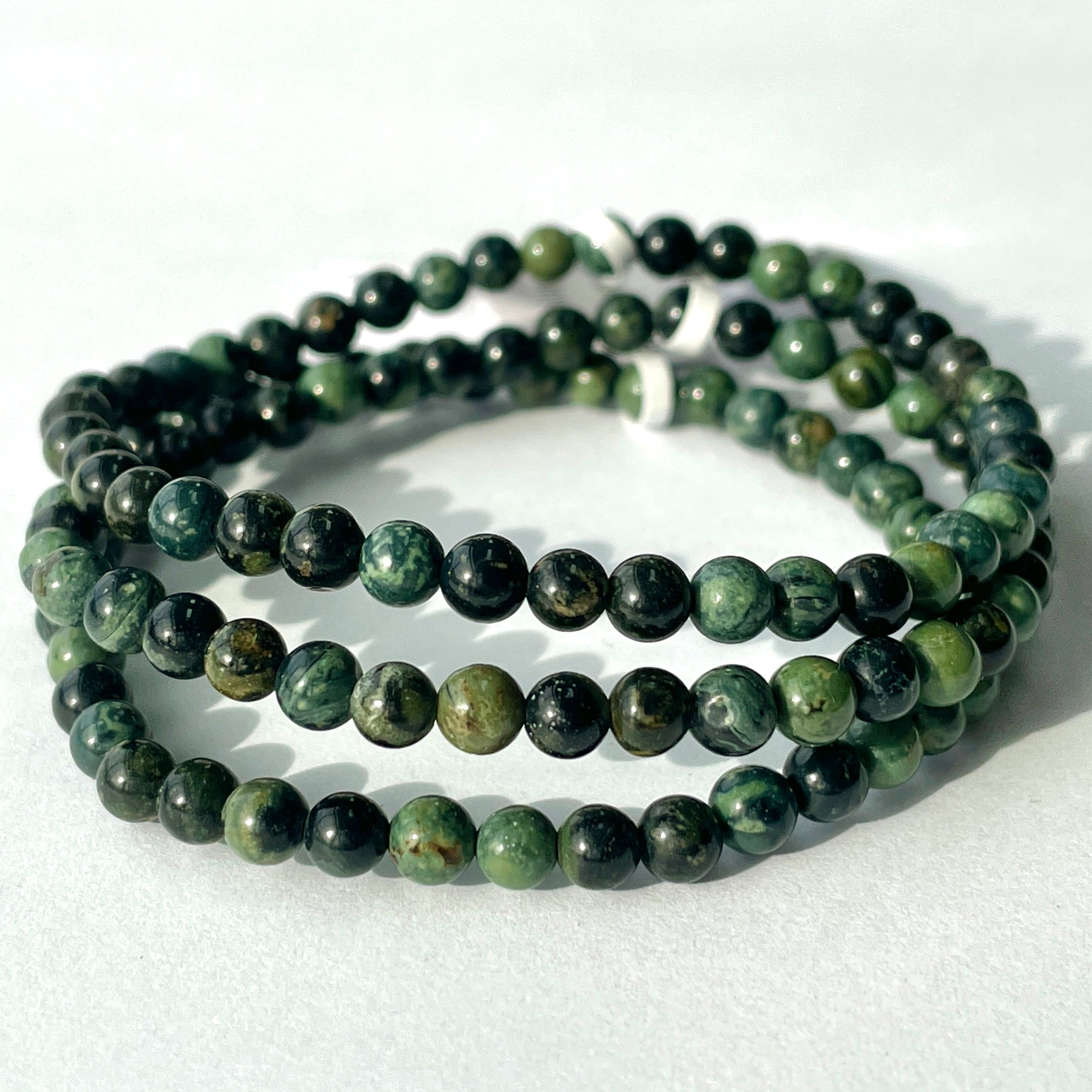 Kambaba Jasper - Bead Bracelet - 4mm Kambaba Jasper - Bead Bracelet - 4mm